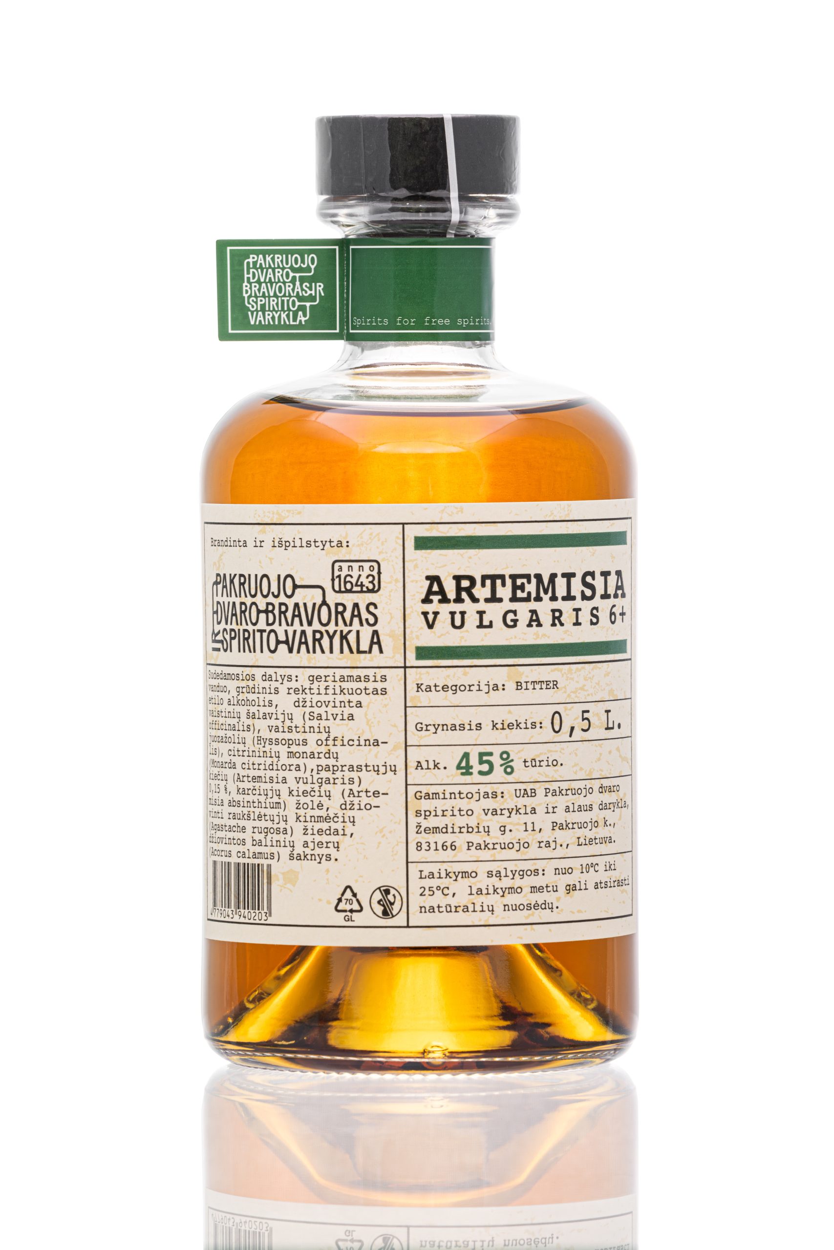 Lietuviškas Bitter Artemisia Vulgaris 6+ 0,5 L