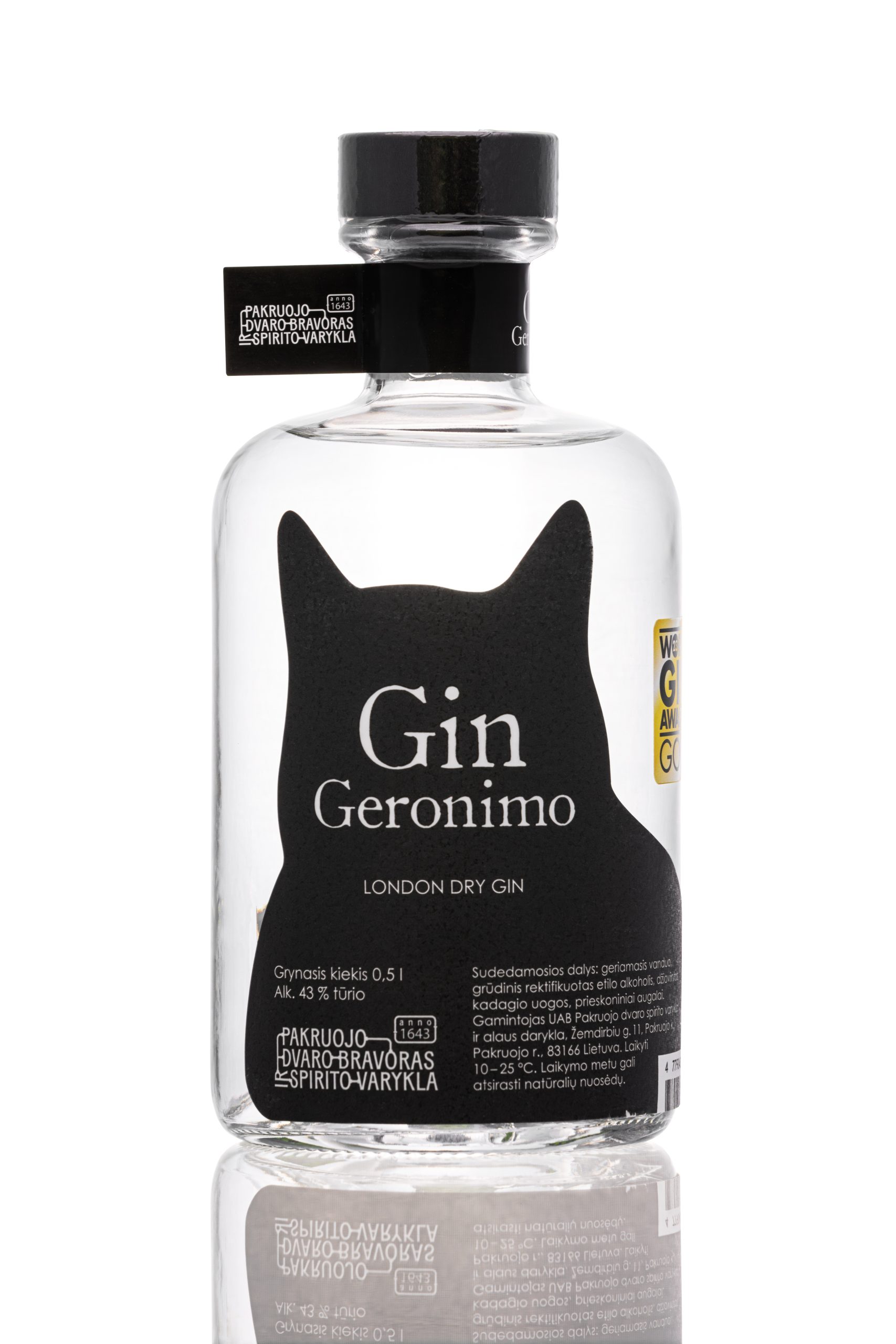 Džinas London Dry Gin Geronimo, 0.5 L